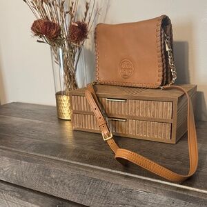 Tory Burch Tan Leather Crossbody Bag